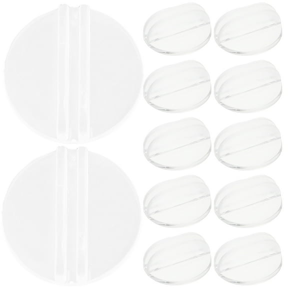 unbranded 50 Pcs Clear Place Cards Stand Flashcard Business Holder for Desk