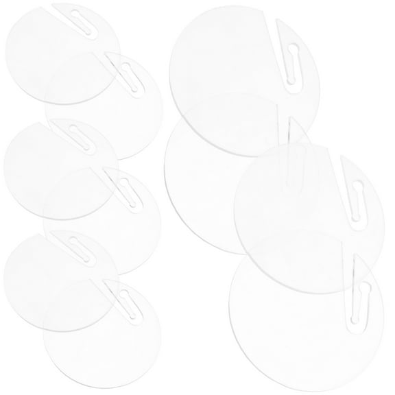 unbranded 50 Pcs Cup Labels Acrylic Beverage Label Pcs Drink Markers 5x5cm Transparent