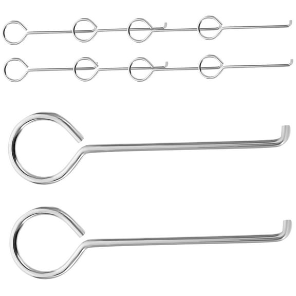 VERDANVERSE Drain Hook Stainless Steel Silver 50Pack For Floor Drain Debris Removal