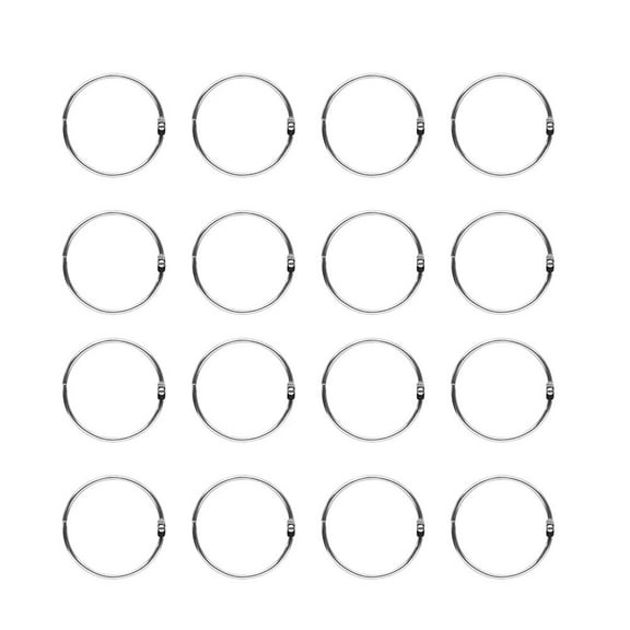 WRISTBIQUE Index Card Rings Multi 50Pcs 1.4x1.4x0.1In