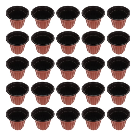 unbranded 50 Pcs Pan Two-color Succulent Flower Pot Decorative Flower Pots 16.6X16.6CM Red