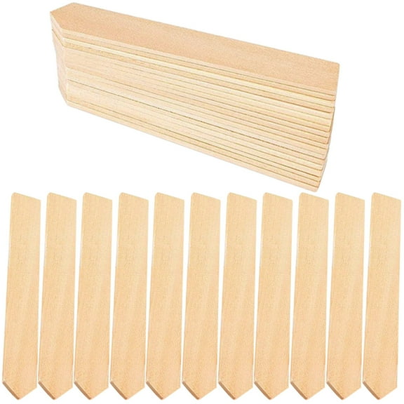 OUNONA 50Pcs Wood Plant Tags for Labelling Plants and Recording Growth in Gardens