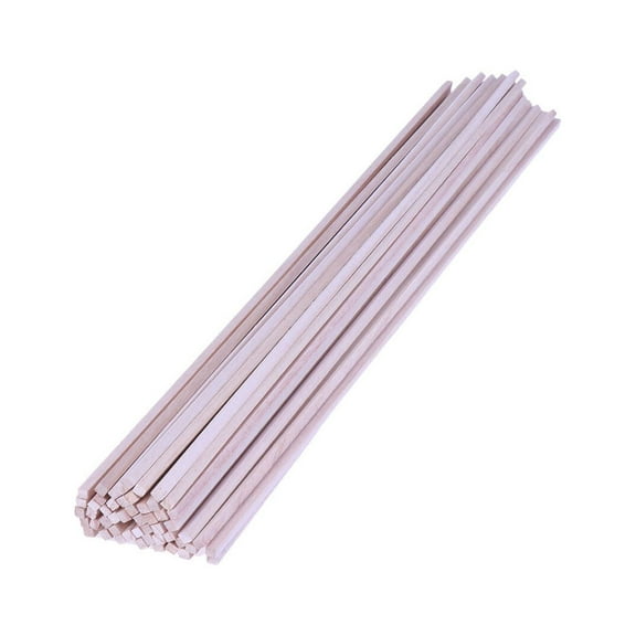 FESTFENDS Wood Rods for Model Building Projects 50Pcs 19.7In