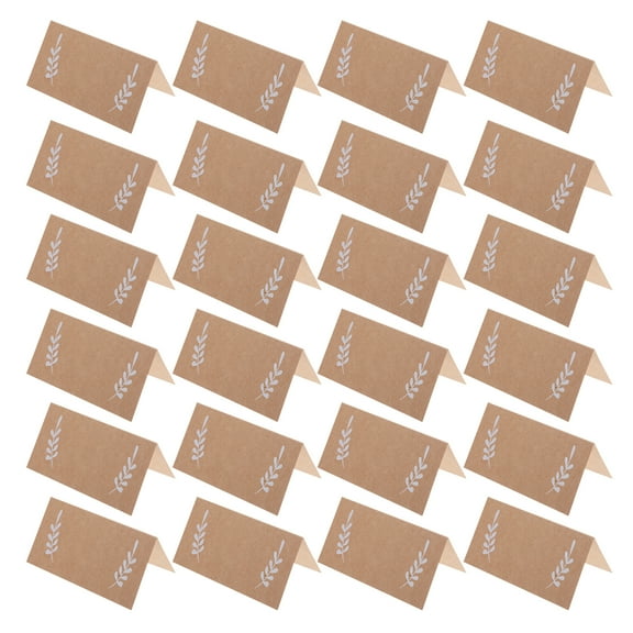 unbranded 50 Pcs Printable Place Cards Picture Tent Double Head Kit Vacation