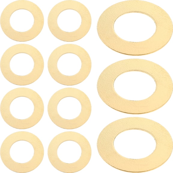 TABLZONE 50Pcs Replacement Flat Washers for Screws and Bolts Outdoor Use Golden Plated