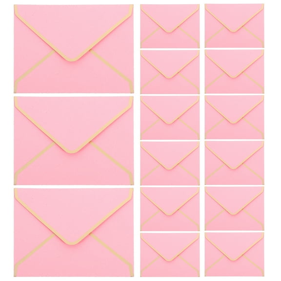 unbranded 50 Pcs Small Envelope Greeting Cards Cash Envelopes Wedding Invites Decor Baby Pink