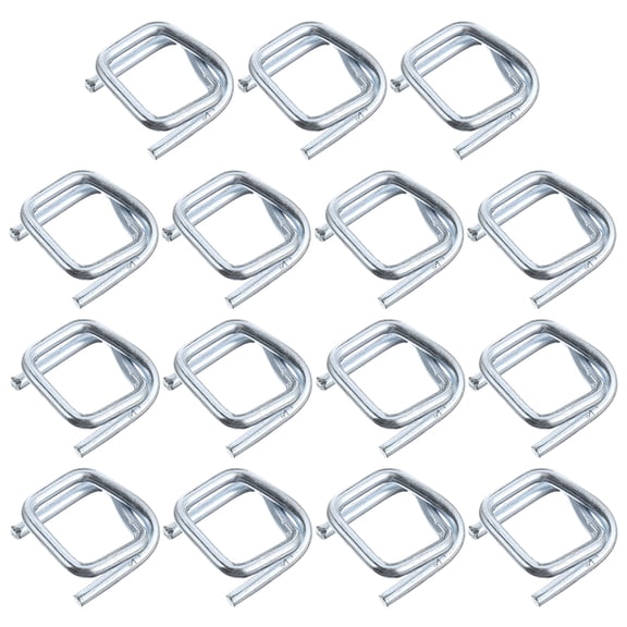 STRANDCHIC Galvanized Metal Strapping Buckles 50 Pieces for Handcrafts and Crafting Projects