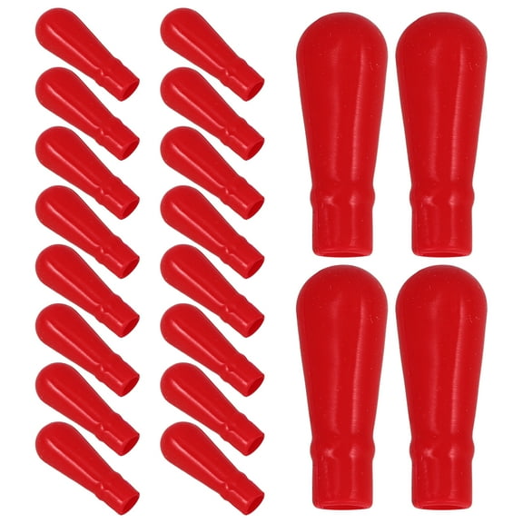 unbranded  50 Pcs Transfer Pipette Caps Glass Graduated Droppers Tips Red