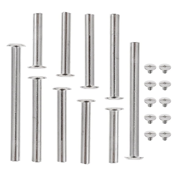 YSNOOWE Craft Screw Post Binding Fasteners, Cylindrical Style, 50 Sets for Scrapbooking and Bookbinding