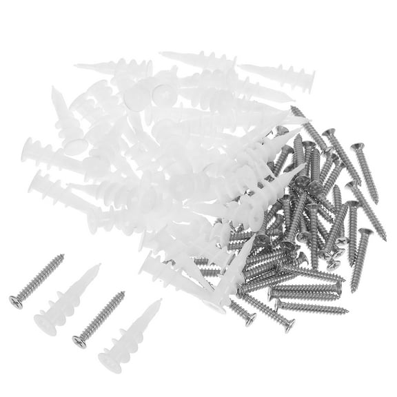 LITINKIMI Drywall Anchors Wall Anchors and Screws Kit Stainless Steel 50 Sets for Versatile Use