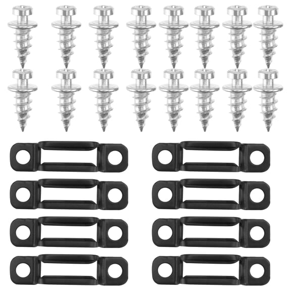 YSNOOWE 2 In 1 Design Fixing Screws Galvanized Surface 50Sets 1.6x0.4In