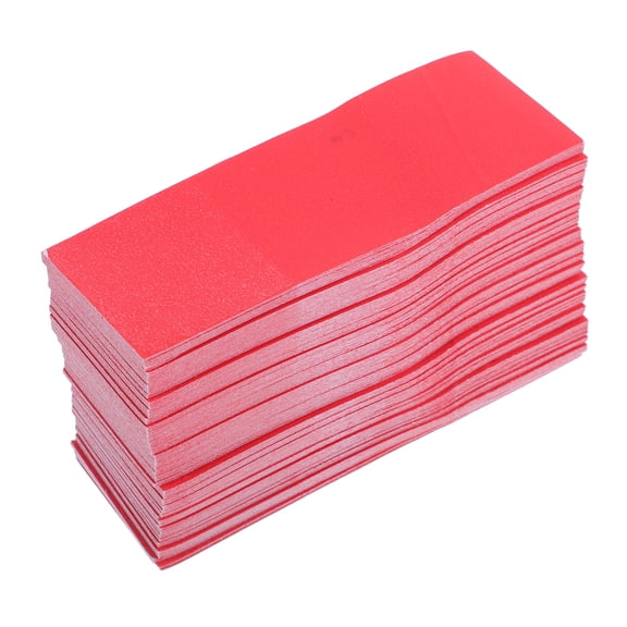 unbranded 500 PCS Paper Napkin Bands Self Adhesive BCD Tank Hollow Mirror Nails Valve Cover Red