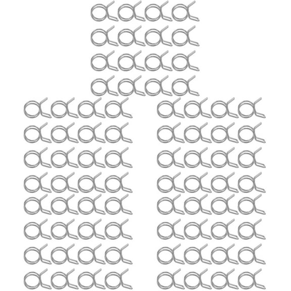 unbranded 500 pcs Irrigation Hose Clamp Garden Hose Clamps Stainless Steel Hose Clips