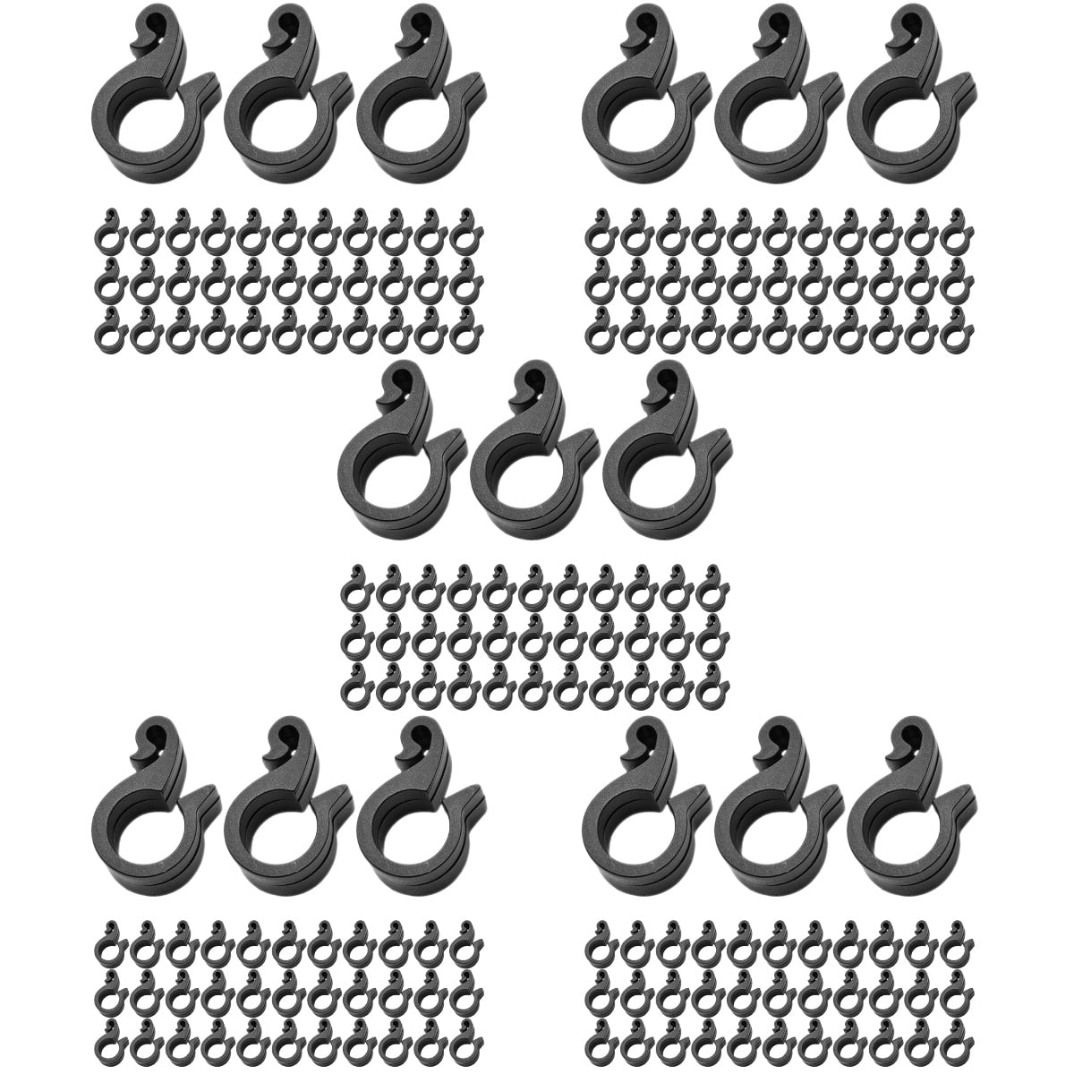 unbranded 500 pcs Irrigation Hose Clamps Plastic Hose Tube Clips ...
