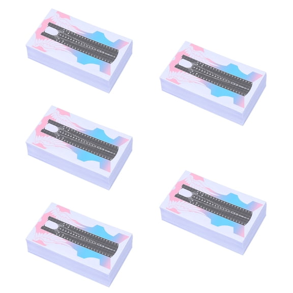 unbranded 500 pcs Nail Art Forms Sticker Nail Extension Paper Holders DIY Nail Shape Stickers