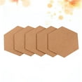 thumbnail image 1 of Set of 5 Hexagonal Rubber Cork Boards - Unbranded Hexagon Shape Bulletin Boards for Notes and Messages, 1 of 8