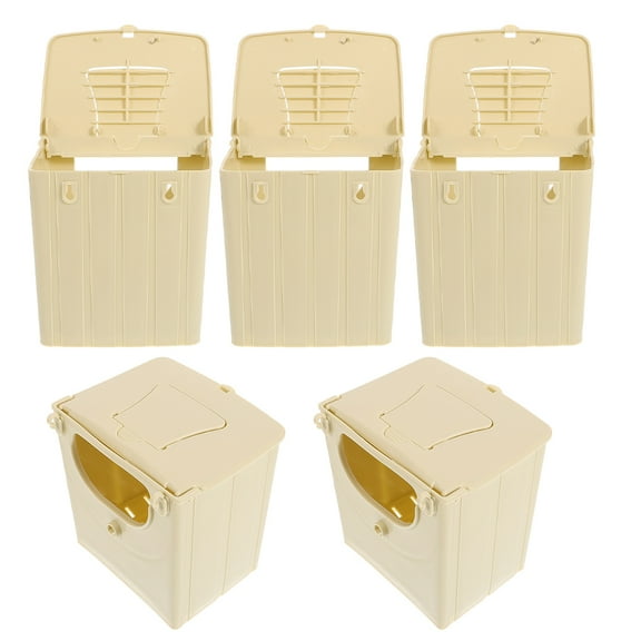 unbranded 5Pcs Bird Nest Breeding Box Nesting Box Parakeet Nest Parrot Bird Box Breeding Box Parakeet Nesting Box