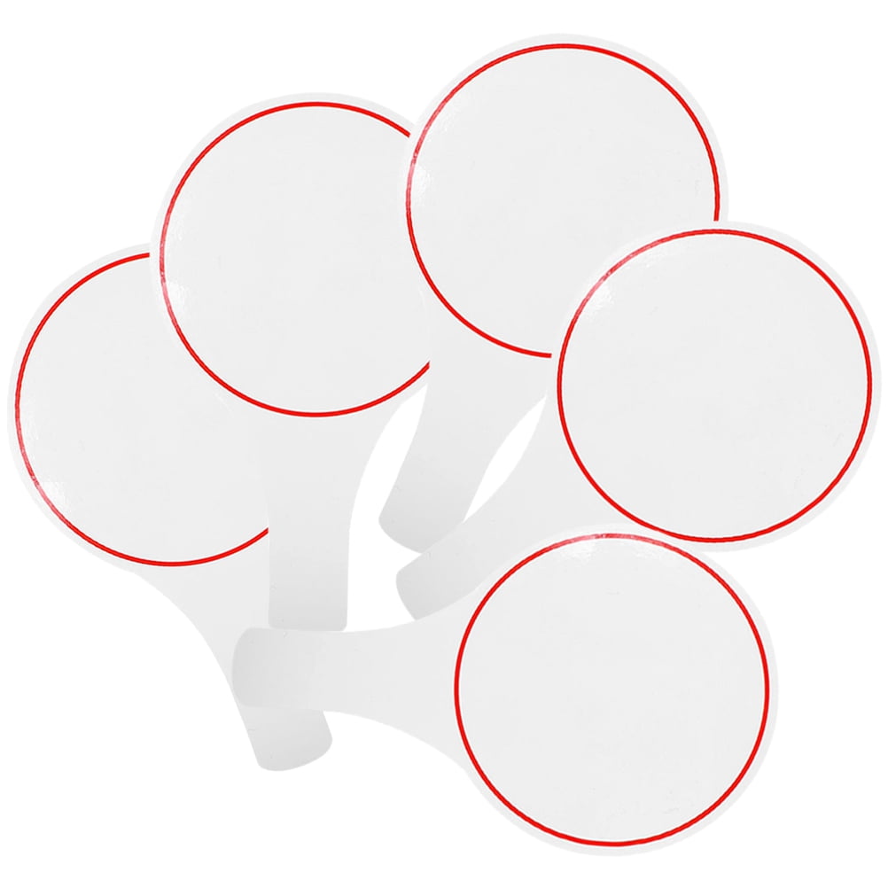 30 Stück Voting Boards - Abwischbare Jury-Tafeln Mit Rotem Rand