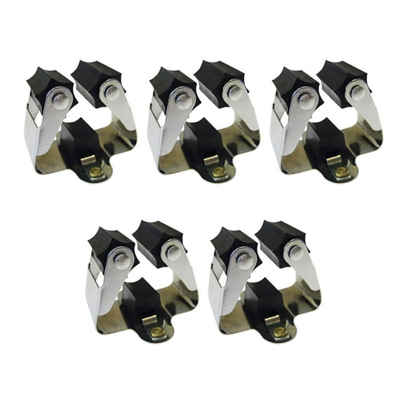chidgrass 5Pcs Heavy Duty Screws Mops Organizer Home Storage Rack Hanger Broom Holder Space-Saving Clip Wall Mounted Wall