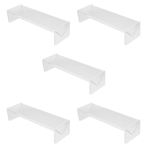 unbranded 5pcs Acrylic Biscuit Stand Rectangular Food Display Holder Countertop Cookie Serving Tray