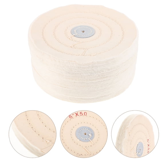 Raindrops Cotton Polishing Wheels for Automotive Cleaners and Waxing Easy Maintenance 5Pcs