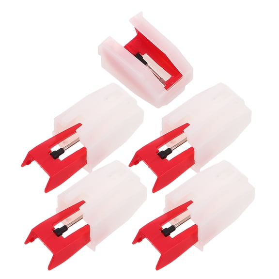 OFFIGAM 5pcs Vinyl Record Needle with Accurate Sound Reproduction for Turntable Phonograph Retro Styled Cafe