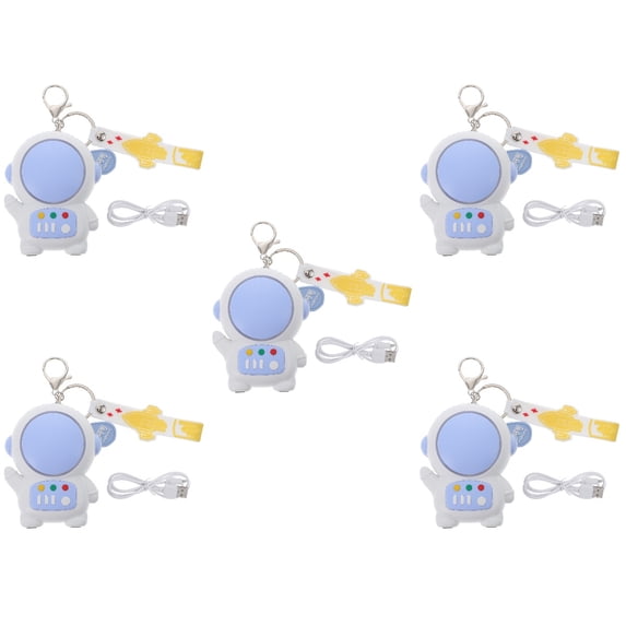 unbranded 5pcs Summer Portable Mini Fan Handheld Mini Fan USB Charging Fan Key Chain Fan