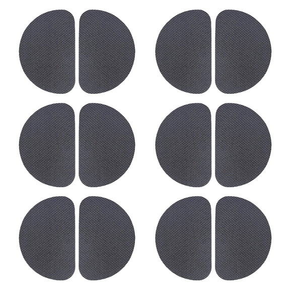 FONDOTIN 6Pairs Non-Slip Sole Stickers Black Durable Anti-Skid Pads for High Heels and Flat Shoes