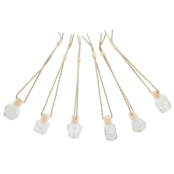 unbranded 6 Pcs Car Perfume Bottle Pendants Mini Perfume Diffuser Bottles Vehicle Pendant