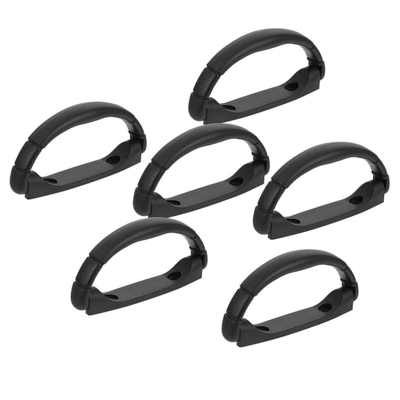 BESTYASH 6Pcs Outdoor and Indoor Black Speaker Handles Plastic Cabinet Handles for Audio Equipment