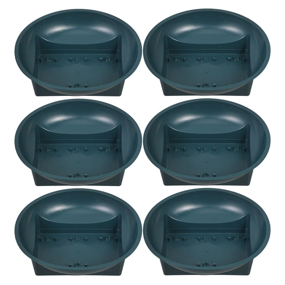 unbranded 6 Pcs Cemetery Planter Gardening Pots 16.00X16.00X5.00CM Green