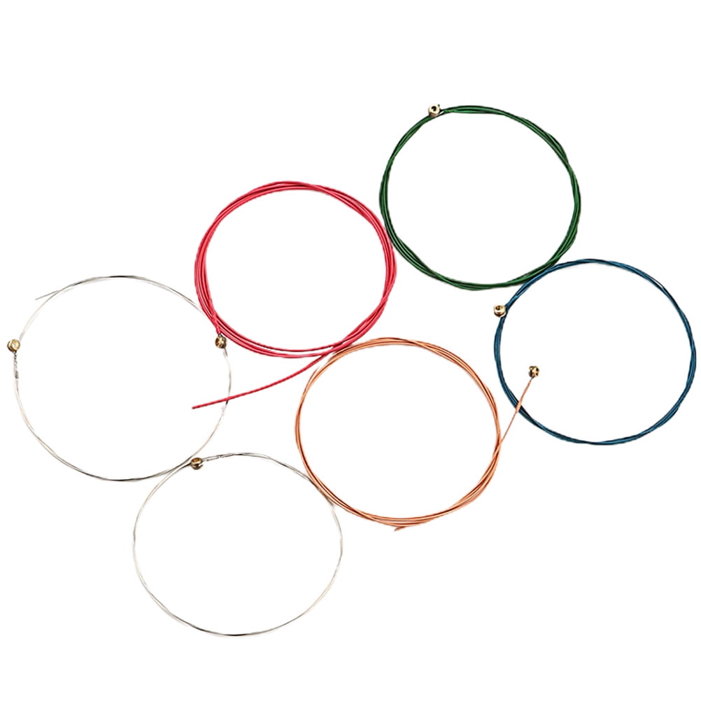 unbranded 6 Pcs Electric Guitar Stringed Instrument Strings Steel ...