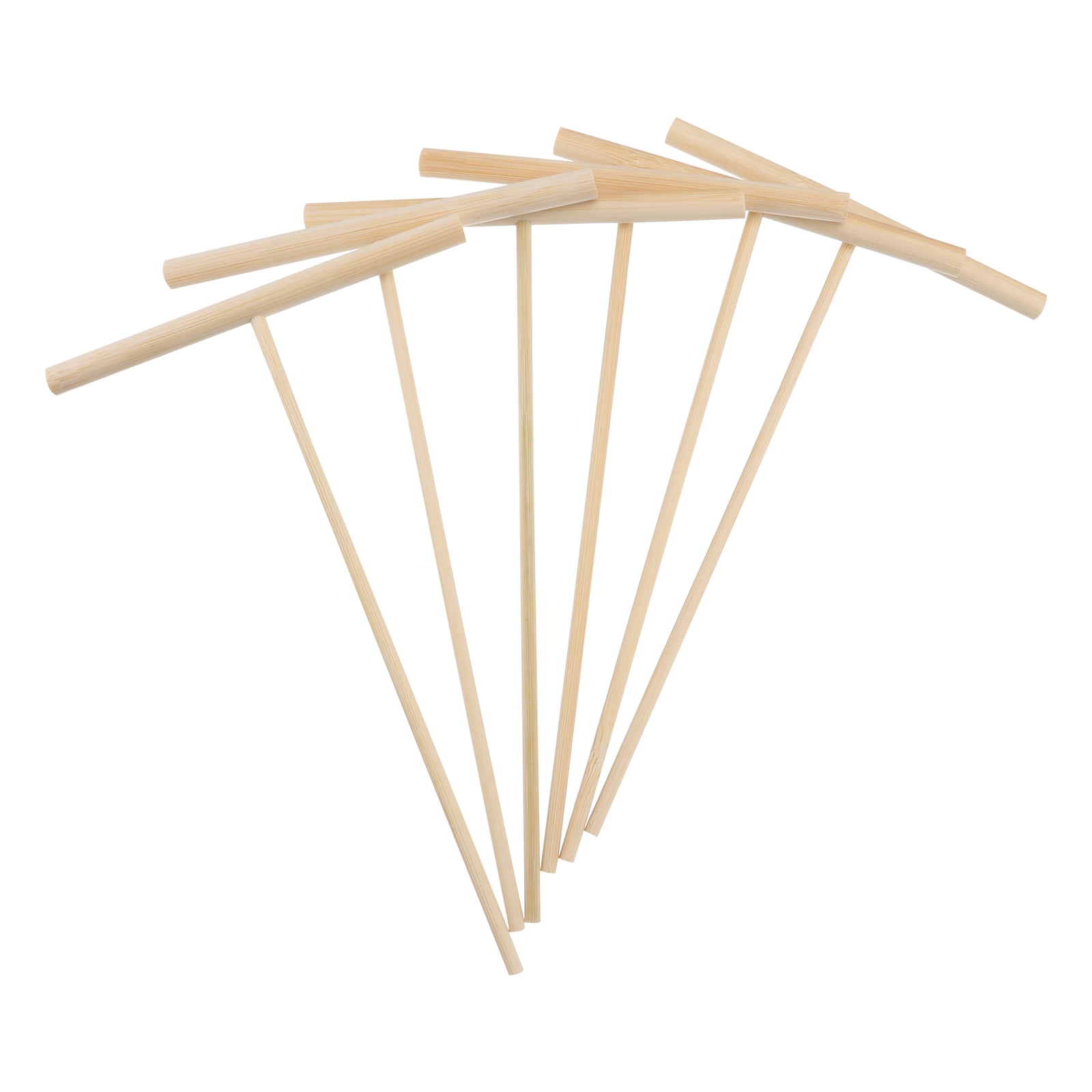 unbranded 6 Pcs Feng Shui Sand Tool Sandbox T-Type Bamboo Rake Miniature Rake 11.2*18cm
