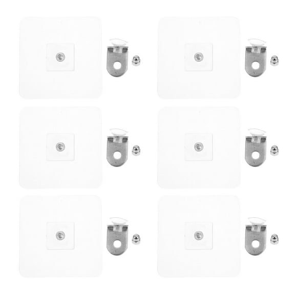 unbranded 6 Pcs Floating Shelf Bracket Punch-free Support Load-bearing Brackets Wardrobe