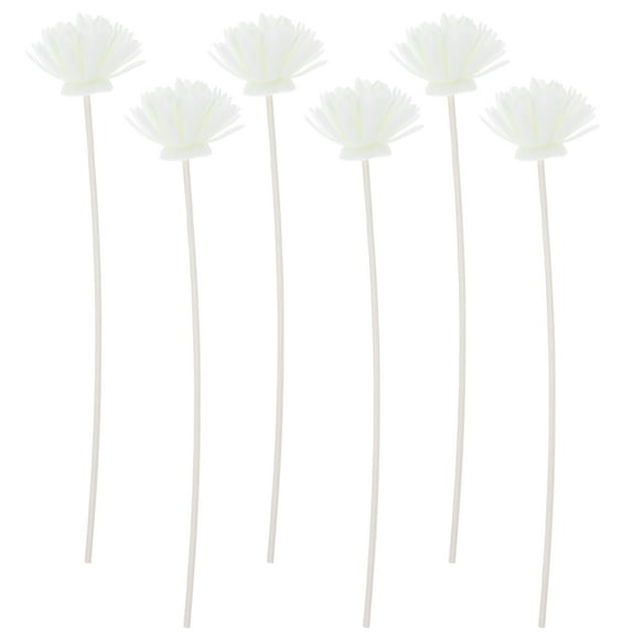 unbranded 6 Pcs Flower Rattan Fake Flowers Four Shamrock Charm Decoration Home Accessories Beige