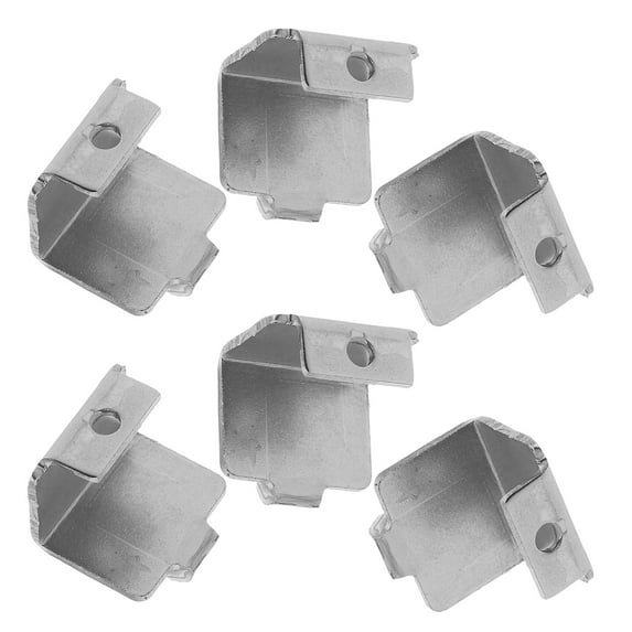 LITINKIMI Fridge Shelf Clips Silver 6Pcs 0.91X0.79X0.75In