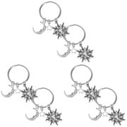 LITINKIMI Stylish Keychain Pendant Set, 6 Pieces Chic Decorative Charms for Storage and Everyday Use