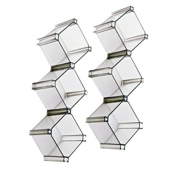 unbranded 6 Pcs Kitchen Towel Holders Sticky Hooks Drawer Type Storage Box Lattice