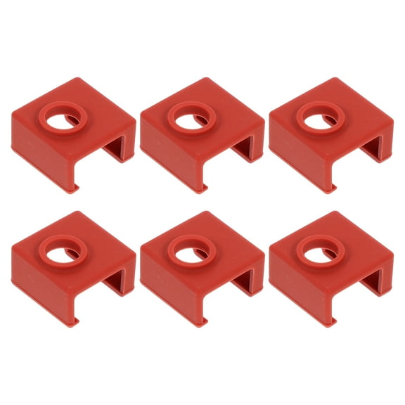 Silicone Cover for 3D Printer Extruder Accessories Coffee Color 6Pcs