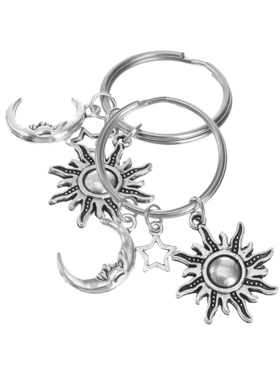 Moon Shaped Keychains Stylish Bag Hanging Decor