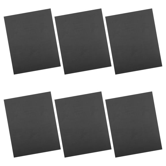 SKISUNO Sand Paper Sheets Sandpaper Black 6pcs