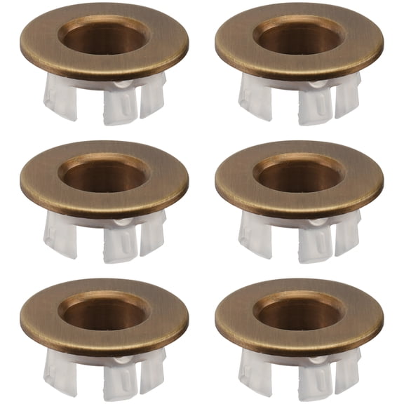 unbranded 6 Pcs Plug Wash Basin Overflow Ring Bathroom Sink Fittings