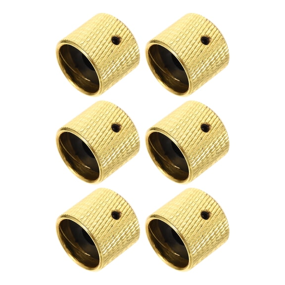 unbranded 6 Pcs Professional Potentiometer Control Knobs Bass Guitar Tuner Golden