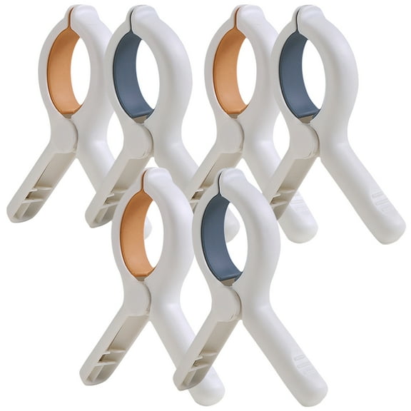 Raindrops 6Pcs Clothes Drying Clamp Clothes Pegs Plastic Windproof Non Slip for Home