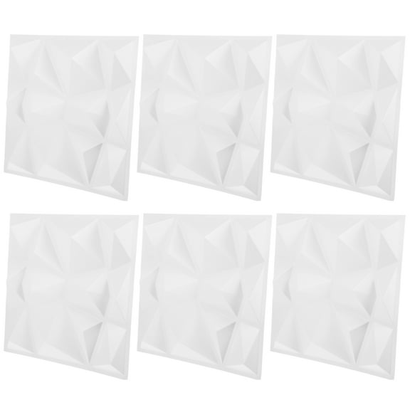 unbranded 6 Pcs Three-dimensional Wall Panel for Interior Decor Household Plate 3d Peel and Stick Tiles Work
