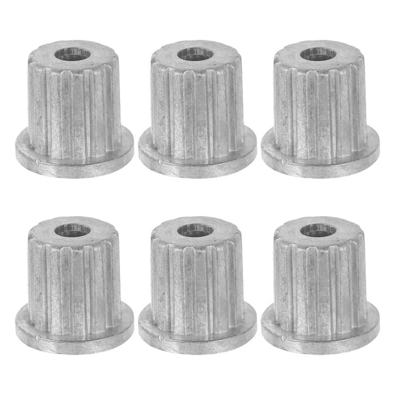unbranded 6 Pcs Water Vane Gear Core Washing Machine Accessories 2.70X2.70X2.50CM Silver