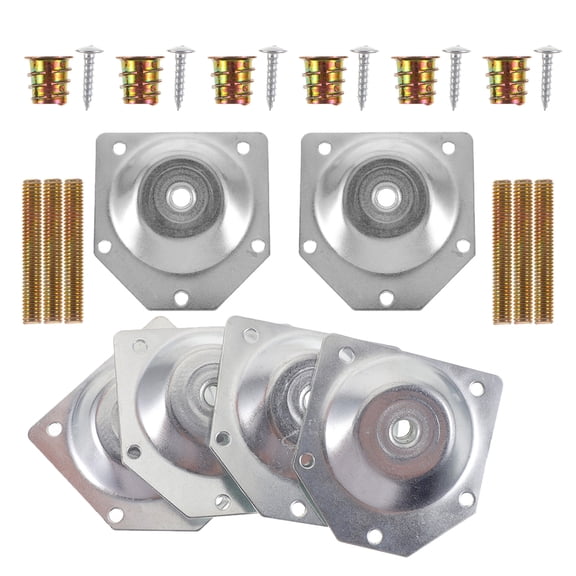 LITINKIMI Metal Table Legs And Chair Leg Risers Assorted Color 6Set 2.75X2.75X0.05In