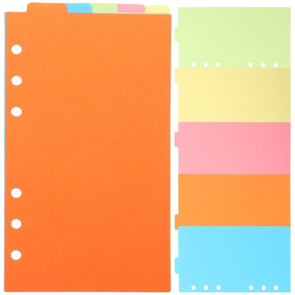 unbranded 6 Sets Supply Decor for Office Index Separator Page Refill Paper Organizer