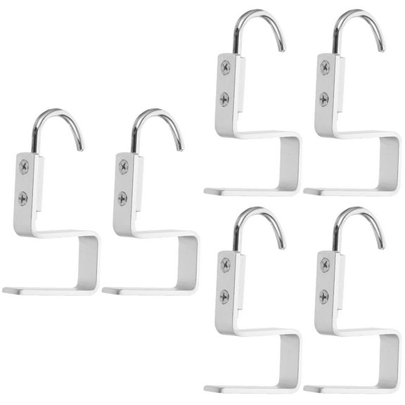 unbranded 6 pcs Desk Hanging Storage Hook Handbag Hook Desk Table Bag Hanger Tableside Bag Metal Hook