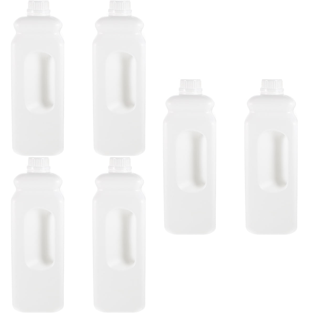 unbranded 6 pcs  Reusable Storage Jug Leak-proof Water Jug Plastic Gallon Jug with Caps